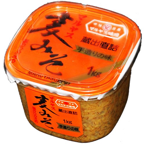 マルヤス味噌 無添加麦味噌(白) つぶ(粒)タイプ カップ入 1kg マルヤス味噌 無添加麦味噌(白) つぶ(粒)タイプ カップ入 1kg