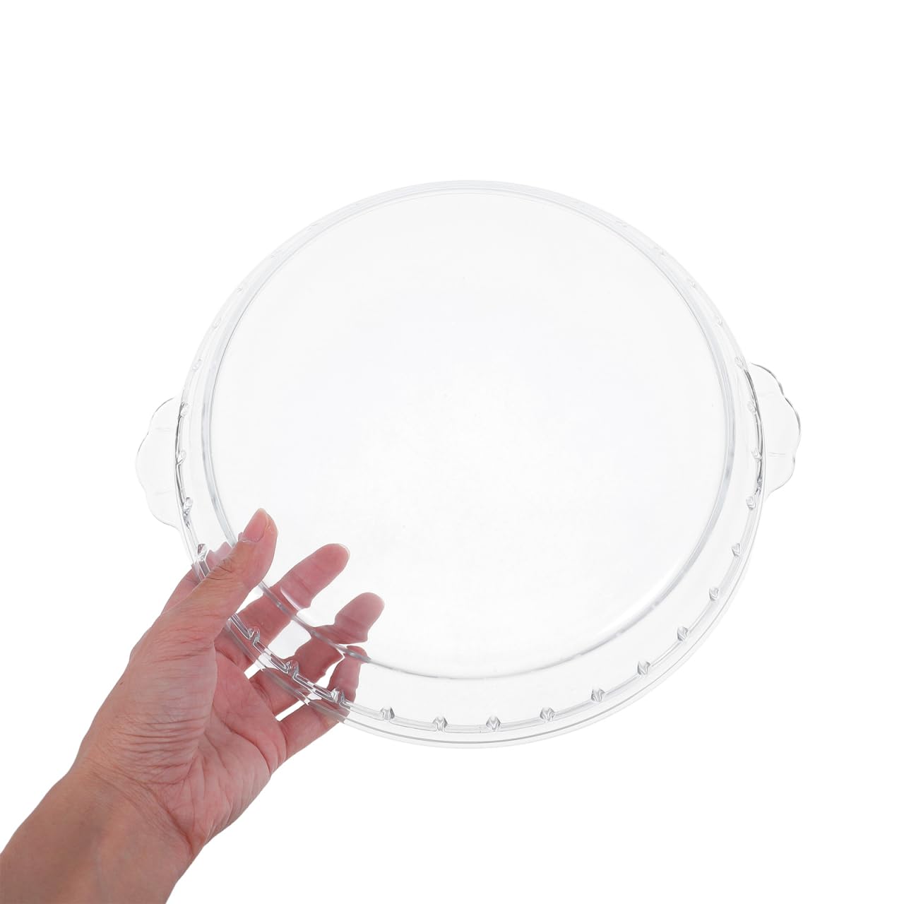 Cabilock Couvercle Verre Transparent pour Micro Ondes et Four Résistant Chaleur et Éclaboussures Compatible avec Plat à Quiche Cuisson Nettoyage Facile Au Lave