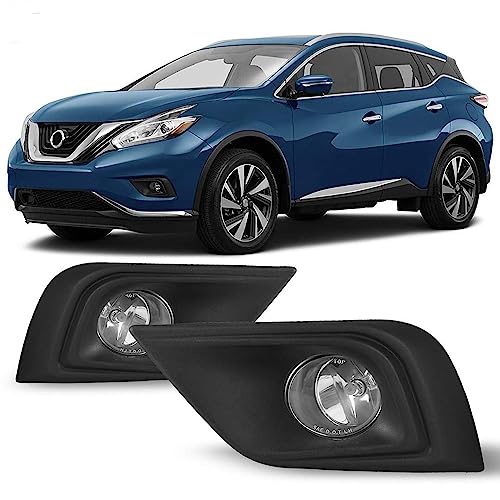 Winjet OEM Series for [2015 2016 2017 Nissan Murano] Driving Fog Lights + Switch + Wiring Kit