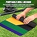 Rolitwils Roliwils Baseball Home Plate Training Mat 28.35 x 16.93, Professional Home Plate Baseball & Softball Training | Multi-Zone Strike Practice Base | Portable Baseball Bases Equipment