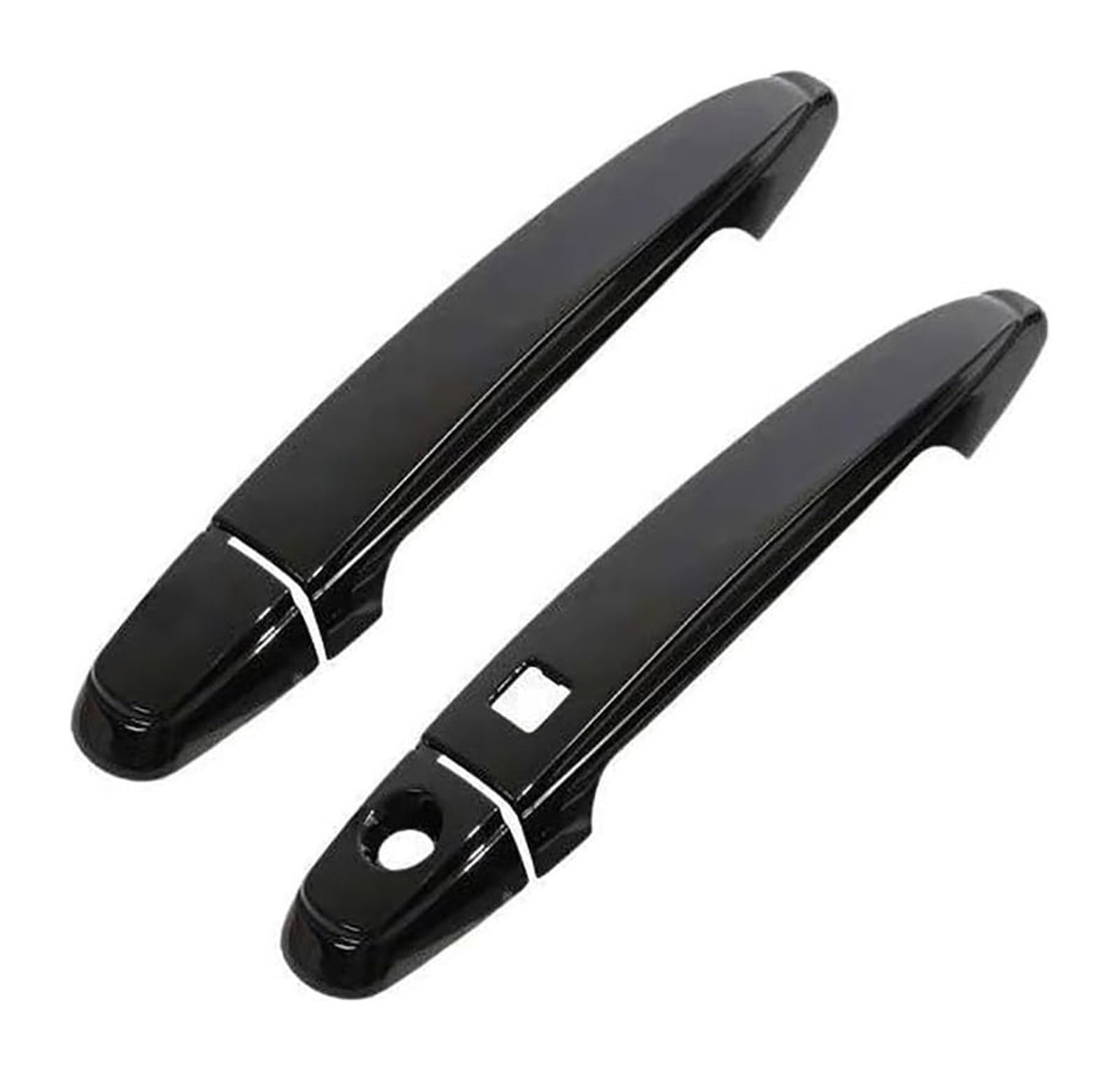 Ysbvblrmrv 2 Doors Bright Black Car Outside Door Handle Cap For Alphard H10 H20 2002-2015 Single Hole 1-Smart Door Handle Bowl Anti-Scratch Modification Car Guard Trim(2 Doors Bright Black)