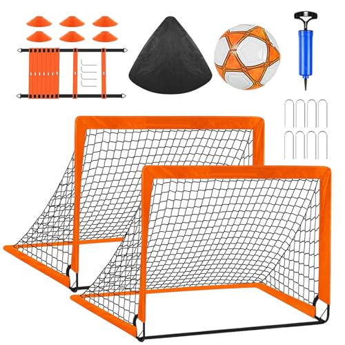 Portería de fútbol juvenil, objetivo de fútbol para niños, juego de destino de fútbol emergente | Equipo de práctica para niñas, actividades de entrenamiento para la playa escolar