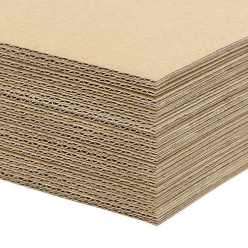 Image of Golden State Art 18x24 Corrugated Cardboard Sheets, 25 Pack | Flat Cardboard Pads, For Packing, Mailing, Moving, Shipping, Crafts