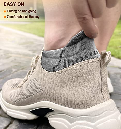 Image of BULLIANT Men Running Ankle Socks 6Pack-Cushioned Support-Low Cut No Show