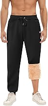 Xnova Pantalon Polaire Homme Doublure en Polaire Épaissie Pantalon Chaud et Coupe-Vent Pantalon Hiver Homme Jogging avec Poches Zippées
