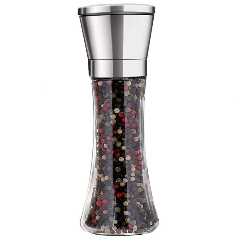 Hand Paper Grinder High Quality Borosilicate Glass Glassware Home Kitchen Elegant Modern Design Professional Grade Stylish Essential Ideal Suitable Spices Masala (Pack of 1 Pcs)-image-4