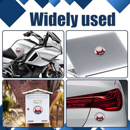 Image of Booble Bounce Badge Rated Car Emblem, 4 x 4 3D Metal Car Badge Decals Stickers Round Emblem Decals, Universal Exterior Decorations Accessories Emblems Badge for Jeep Wrangler Vehicles Truck SUV RV