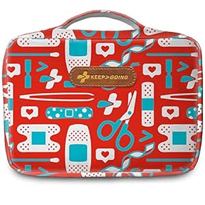 KeepGoing Large Home First Aid Kit for Kids – 260 Pc. First Aid Kit for Car, Home, Dorm, & Boat with Latex-Free Bandages – 10 x 7 x 3.5 in. Travel First Aid Kit (The Classic)