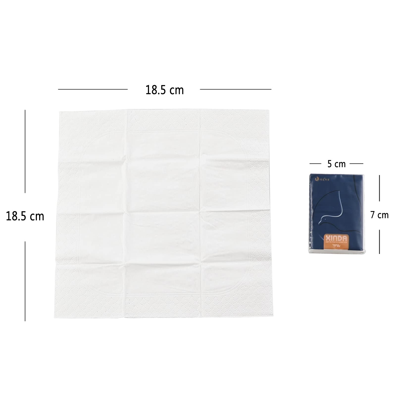 Paquete de 120 mini pañuelos de bolsillo, 4 capas de tejido facial suave, tamaño de viaje