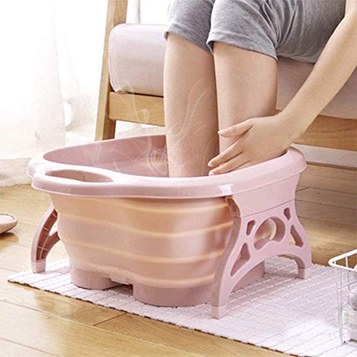 Spa de pies plegable Differeye con rodillos masajeadores rosa miniatura 4