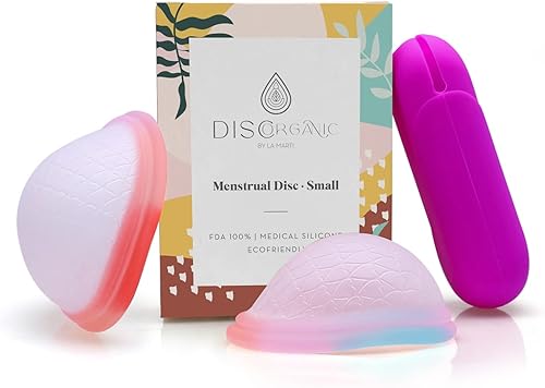 Miniatura 1 de DiscOrganic by LaMarti  Disco menstrual reutilizable ecológico  Alternativa para tazas menstruales, tampones y almohadillas  100% silicona de grado