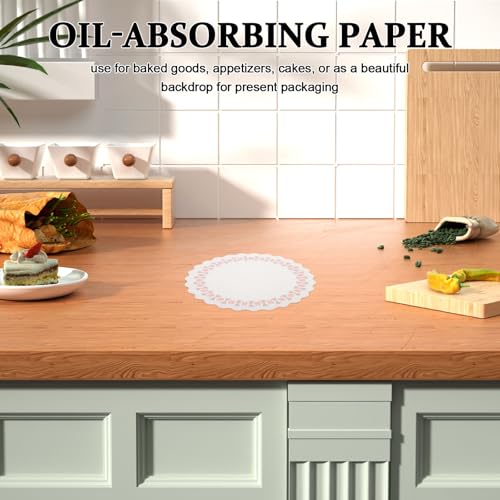 Napperons en papier de qualité supérieure - Sets imprimés ronds 18 cm