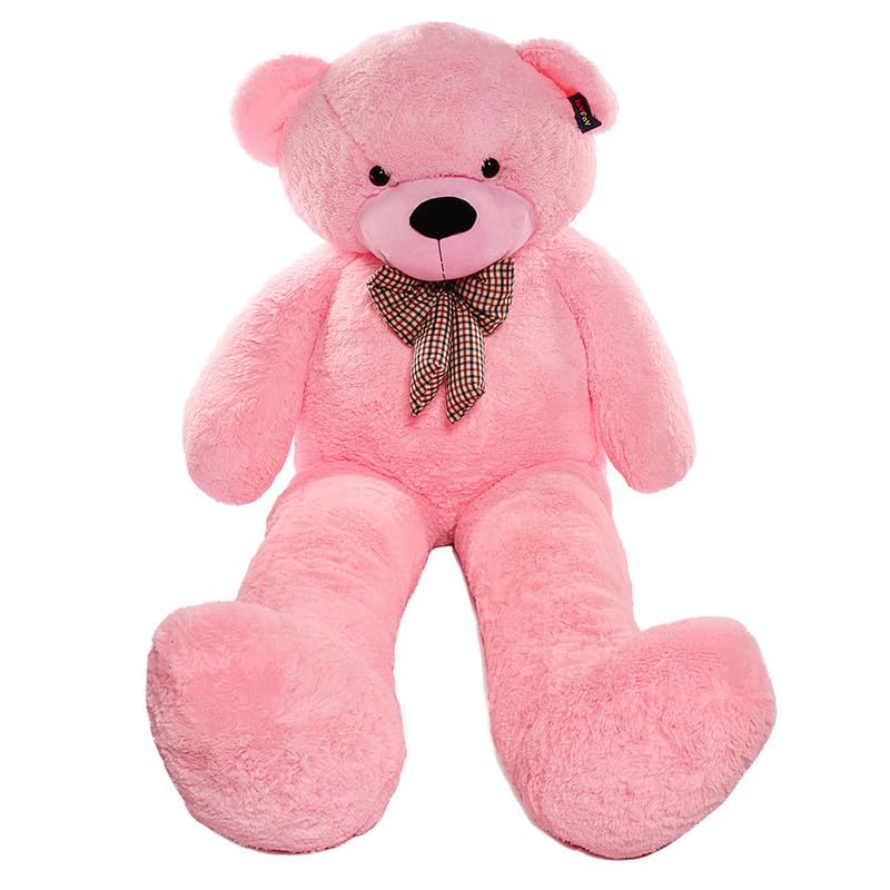 Image of Giant Plush Bear 6.5 Ft Pink | Cute Soft Toy for Girls, Kids & Adults | Jumbo Huggable Stuffed Animal | Birthday, Anniversary & Valentine Gift