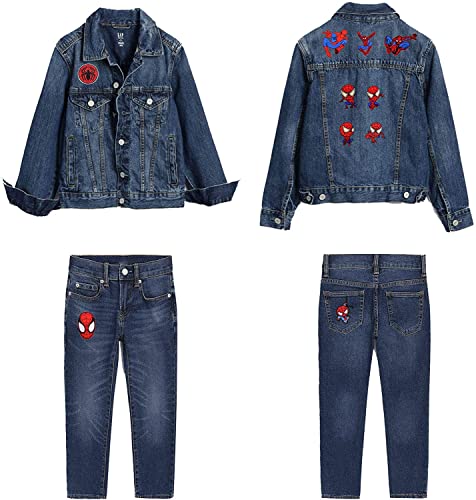 Oenyy 20Pcs Decorative Patches, Iron On Patches For Clothing, Embroidered Sew On Superhero Spider-Man Cartoon Anime Patches For Kids Jackets, Shirts, Backpacks #TOP5