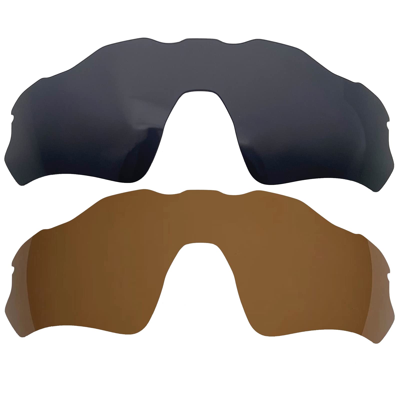 Lentes de repuesto para gafas de sol Oakley Radar EV Path OO9208/1.5 mm polarizadas/fáciles de instalar, Rojo oscuro, 134*46mm
