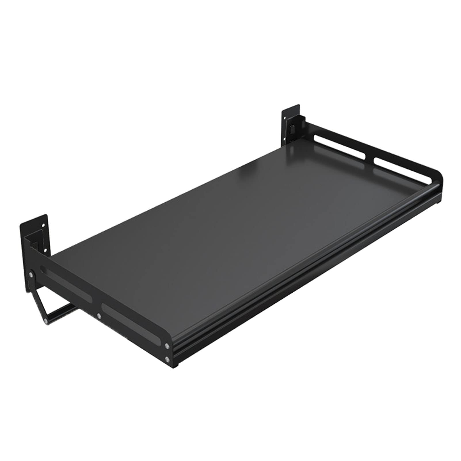 YUANCHUTOP Industrial Retro Wall Mounted Microwave Storage Rack - Kitchen Shelf for Microwave, Toaster & Utens - Space-Saving Oven Stand, Stylish Kitchen Storage Solution