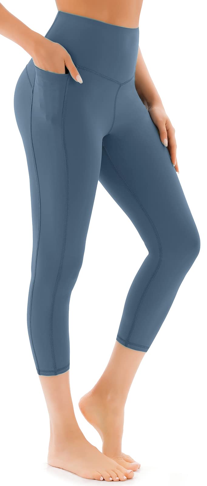 JOYSPELS Women's Gym Leggings with Pockets - High Waisted Tummy Control Full Length Yoga Pants & Capri Leggings for Workout, Running, Daily Leisure — view 14