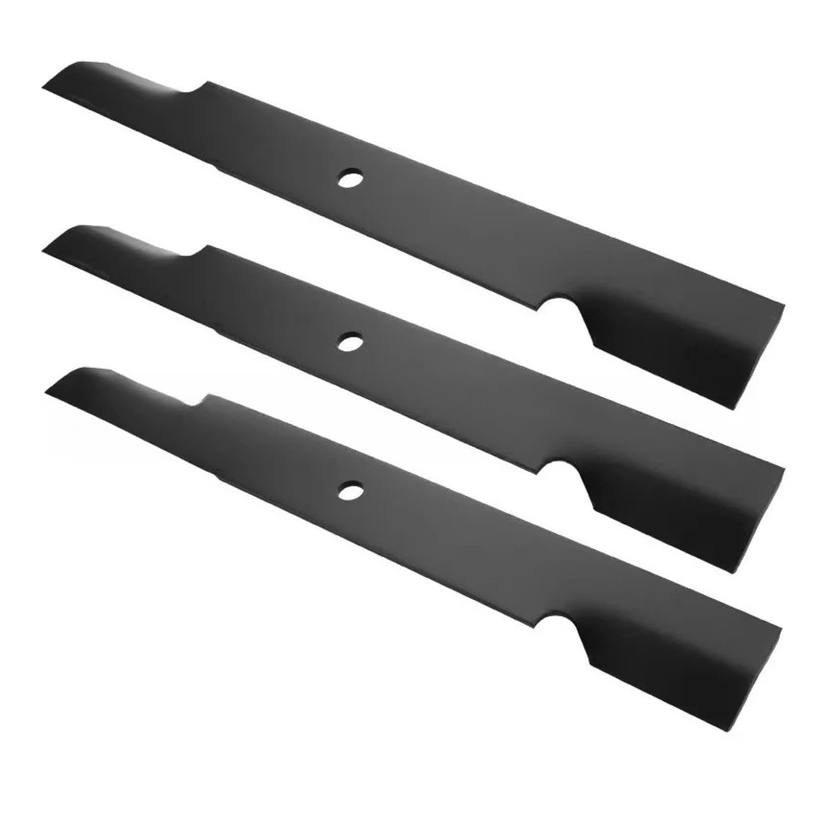 Schwarzes Rasenmähermesser, 21 Zoll, 3-teilige Packung, Mähmesser, Scheibenbürste, Messer, Mähscheibenbürste