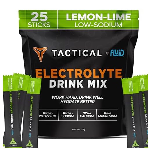 Fluid Tactical - Electrolyte Powder Packets, Accelerate Re-Hydration, Low Sugar, Electrolyte Drink Mix, Prevent Dehydration, Eliminate Cramps