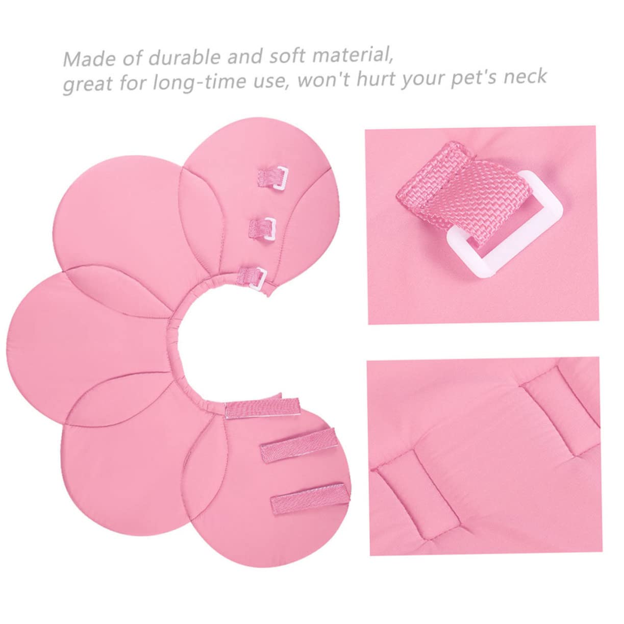 Toddmomy Collier Élisabéthain Forme De Fleur pour Chiens Et Chats Collerette De Anti-léchage Rose