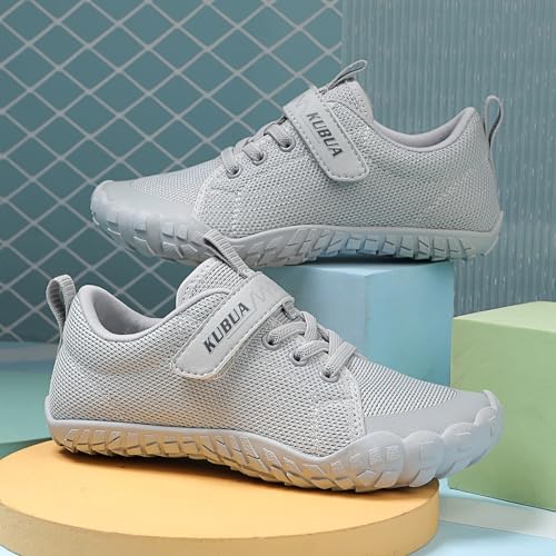 Image of KUBUA Kids Barefoot Shoes for Boys Girls Zero Drop Minimalist Sneakers | Wide Toe Box, Natural Foot Development, Lightweight, Hiking, Running, Tennis, Walking, School, Toddler, Little Kid, Big Kid