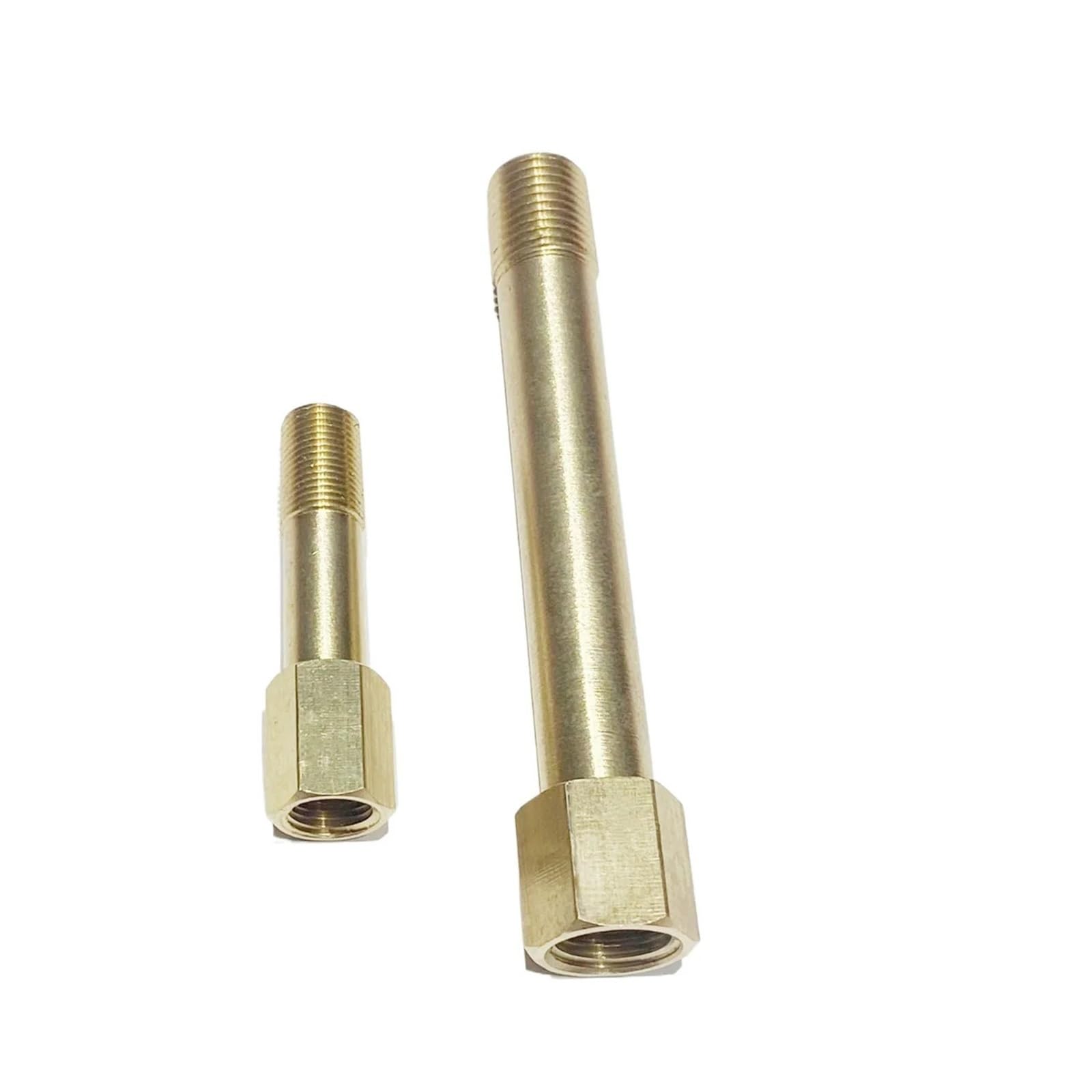 AARTERZZA 1pc Brass Pipe Fitting Long Nipple Straight Connector 3/8" BSP Female to Male Thread to 50mm Length