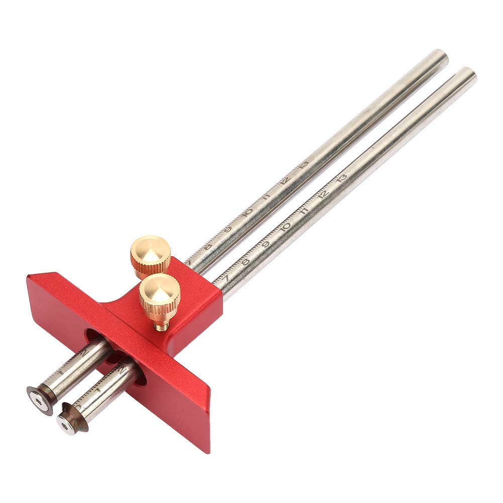 Wood Scribe Double Head Marking Ruler for Carpentry Woodworking Walfront Tool