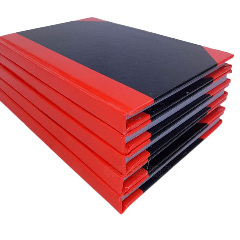 Taccuino formato A4, con copertina rigida, confezione da 5 quaderni a righe con 65 pagine, articoli di cancelleria per la scuola e l'ufficio (21 x 29,5 cm)