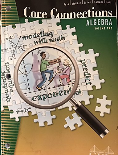 Core Connections Algebra Volume 2 1603281002 Book Cover