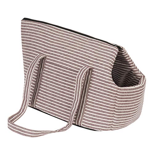 Me & My Pets Soft Brown Striped Pet Carrier