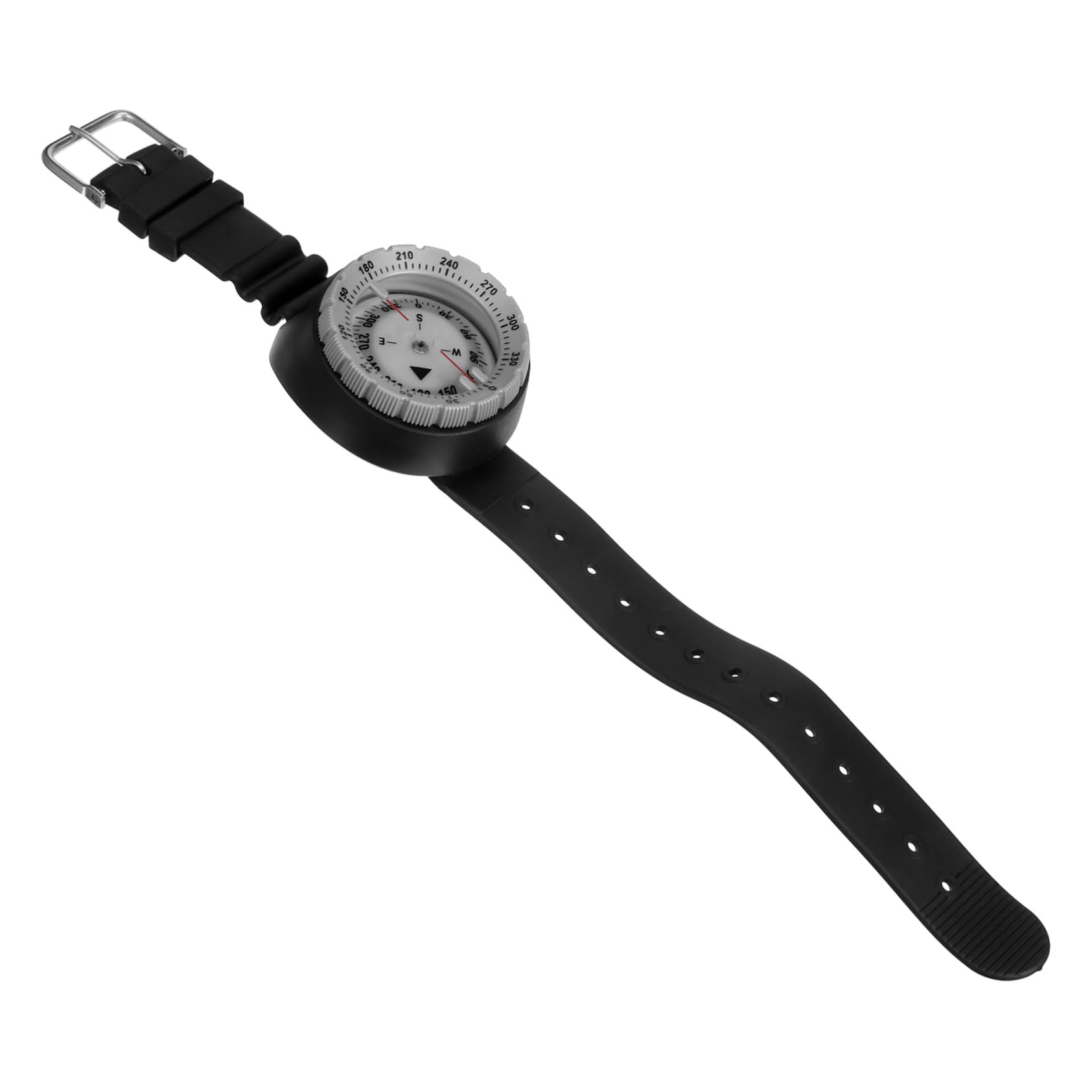 ibasenice Boussole de Plongée Étanche Jusqu à Boussole de Poignet Compacte pour Navigation sous Randonnée avec Bracelet Résistant
