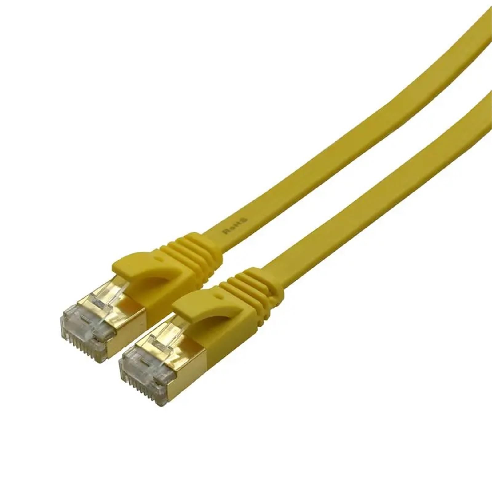 Kabel Ethernet Cat7 RJ45 Lan płaski kabel SSTP sieć Internet 1 m 30 m 5 m 10 m kabel krosowy do komputera, routera, laptopa, Ethernet (żółty, 10 m)