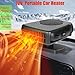 Portable Car Heater and Defroster That Plugs into Cigarette Lighter for Car 12V 200W Fast Heating and Cooling Fans for Car Hidden Handle 360 ​​Degree Car Heaters for Vehicle