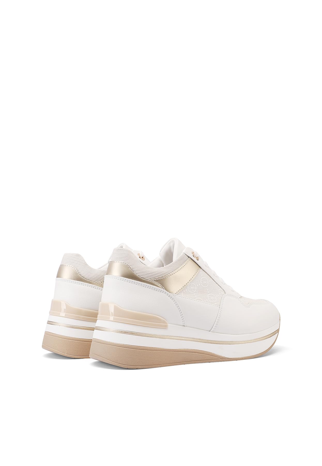 QUEEN HELENA Sneakers Platform Scarpe da Ginnastica con Zeppa Casual Donna X32-16