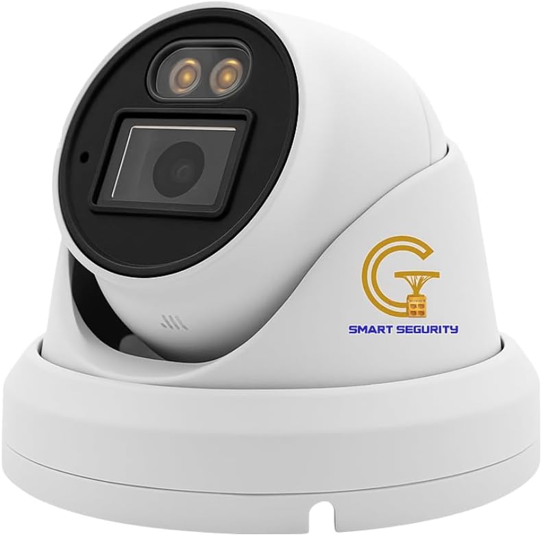 12MP IP Security Camera Outdoor – 134° Wide-Angle Dome with Smart Dual-Light Color Night Vision, Human/Vehicle Detection, Built-in Mic, IP67 Waterproof