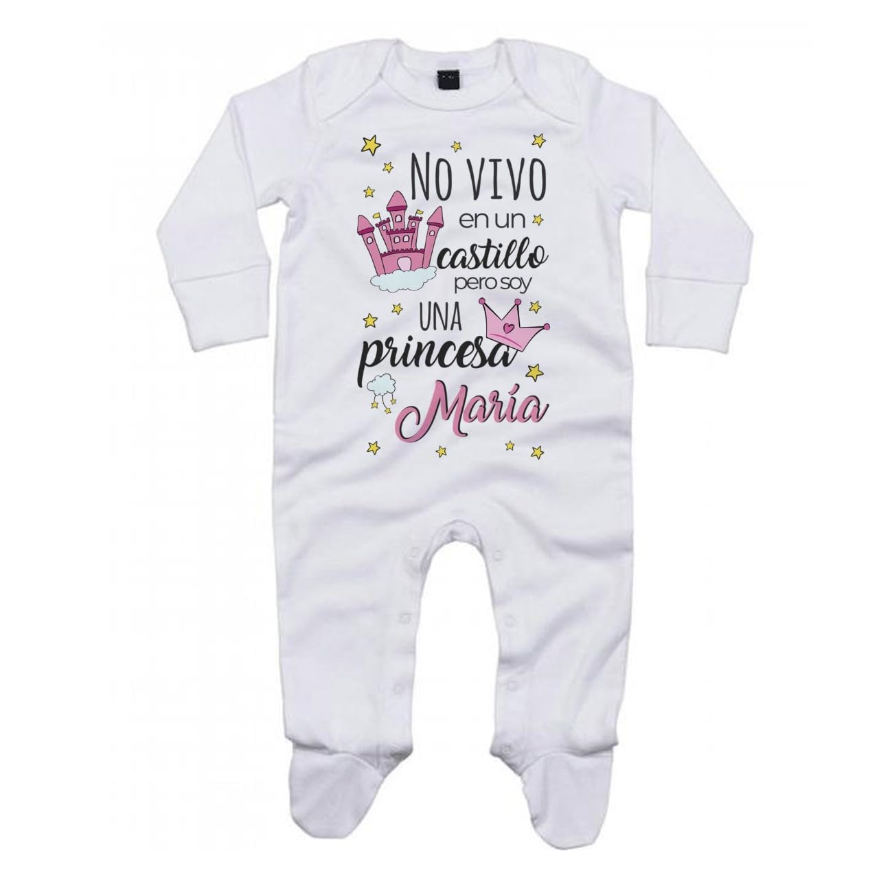 Canastilla personalizada bebé PRINCESA Mod. 1 - Regalos para recién nacido - Regalos baby shower - Cestas para bebés - Regalos personalizados - TARTAS DE PAÑALES Y MÁS
