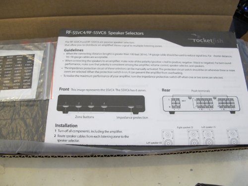 rocketfish speaker selector