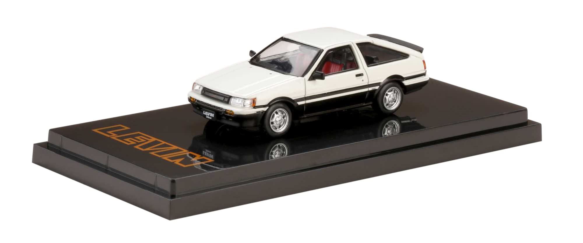 Amazon | 1/64 トヨタ カローラ レビン AE86 3 ドア GT APEX 白/黒