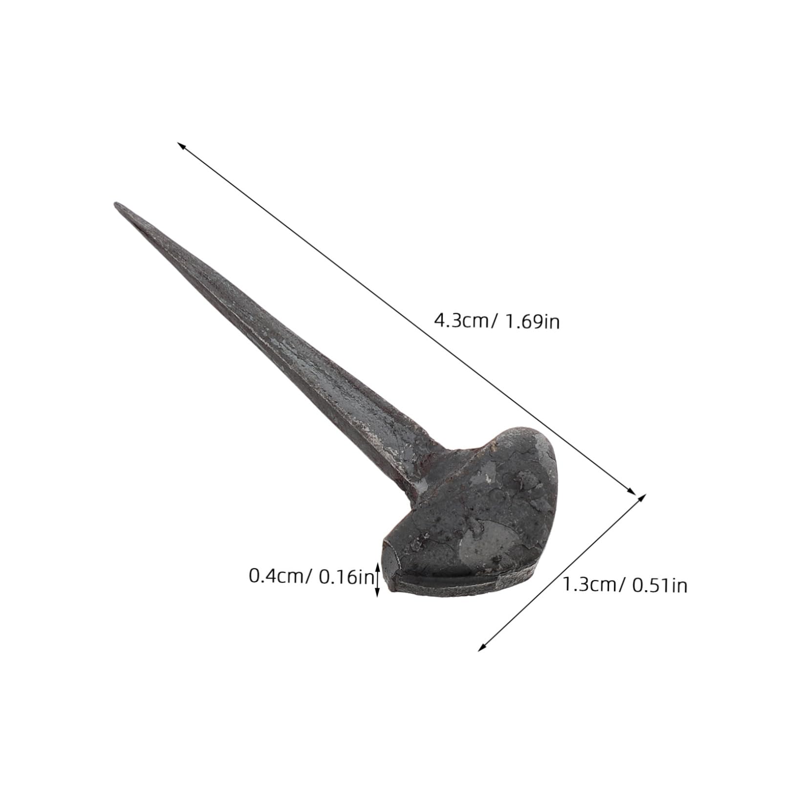 Hemoton Metal Horseshoe Nails 50pcs Horseshoe Nail Set Iron Tools for Horse Shoer