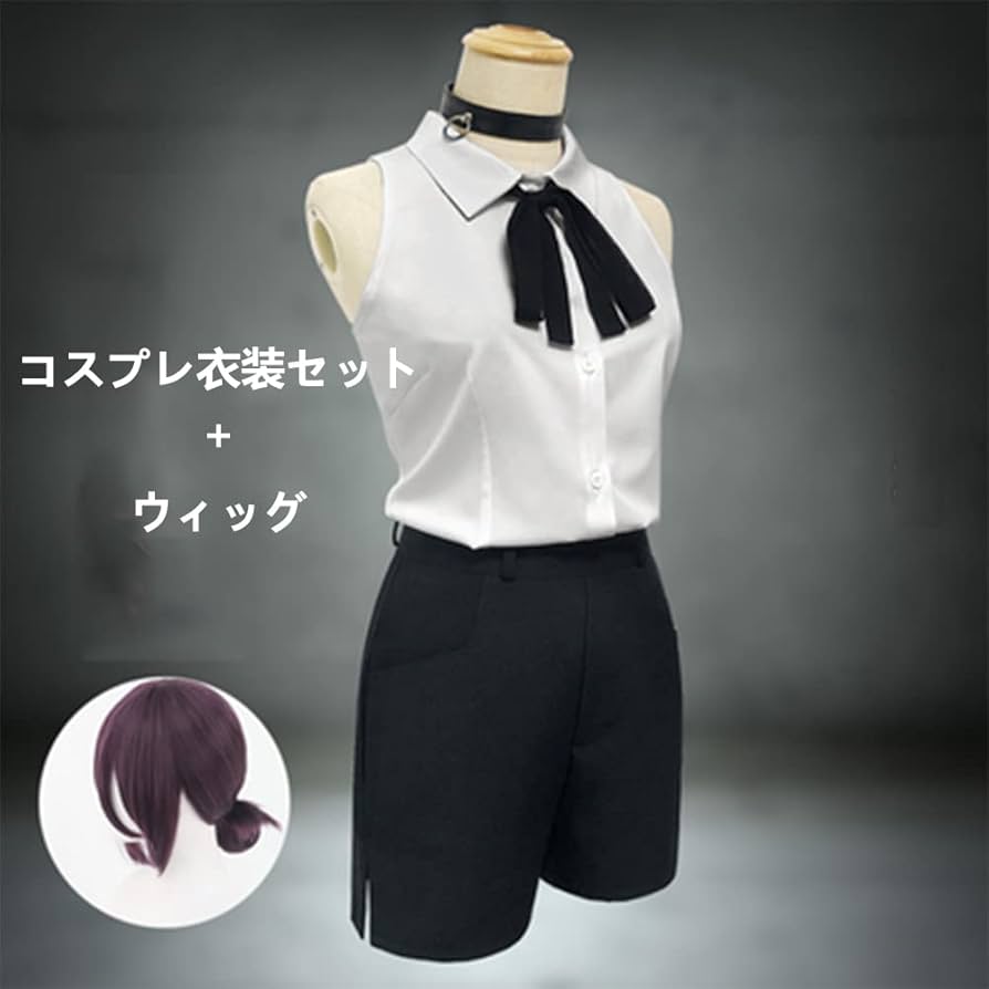 Amazon.co.jp: チェンソーマン コスプレ衣装 レゼ ウィッグ付き