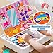 Magnetic Dress Up Puzzle, 2026 New Magnetic Puzzles Face Dress Up Travel Game, Magnetics Face Toy, Educational Facial Expression Learning Puzzle (Type A - Princess Dressup)