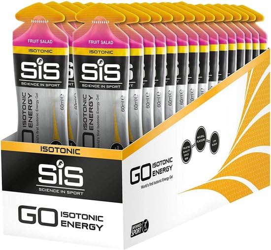 Science in Sport - SiS Go Isotonic Energygel - Gel énergétique - Gel sportif isotonique - Saveur salade de fruits - 30 x 60 ml
