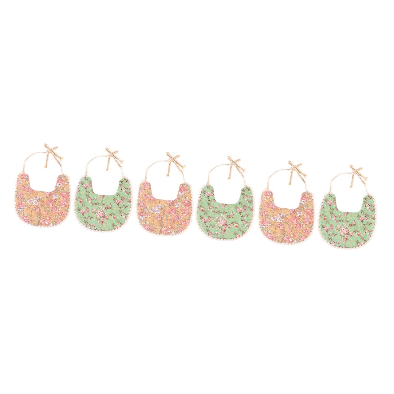 ifundom 6pezzi Bavaglini Impermeabili Per Cotone Doppio Bavaglini Unisex Per Svezzamento e Teething Facili Da Lavare e Asciugare Assorbono Perfettamente La Saliva