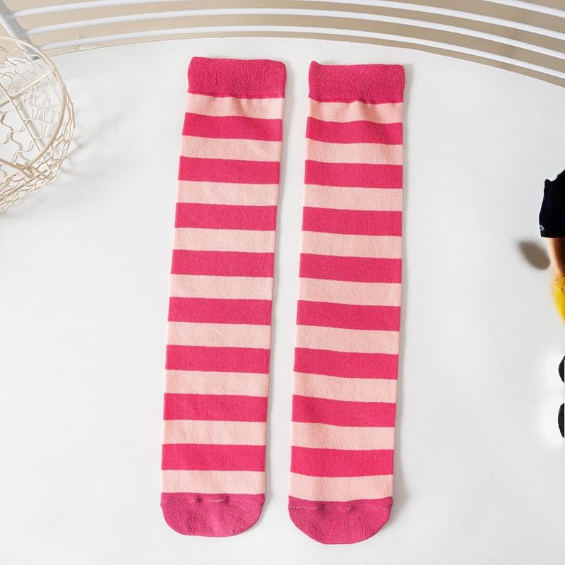 Dopamine Rainbow Stockings Seamless Cotton Knee Length Socks Candy Rainbow Color Children Casual Boys & Girls Long Socks2