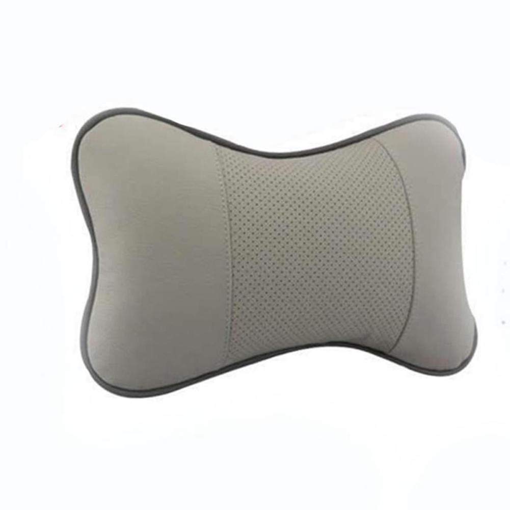SAXTZDS Rete Traspirante in Pelle per Cuscino per Il Collo del seggiolino Auto, utilizzata per alleviare Il Dolore al Collo e Il Supporto della Colonna cervicale
