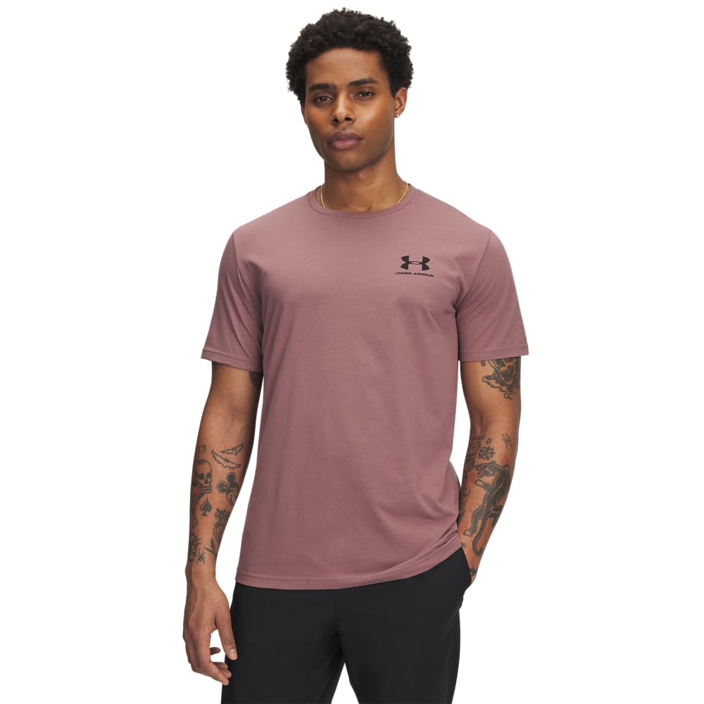 Under Armour Men's Sportstyle Colorblock T-Shirt, (653) Maroon Mist / / Cinna Red, XXL