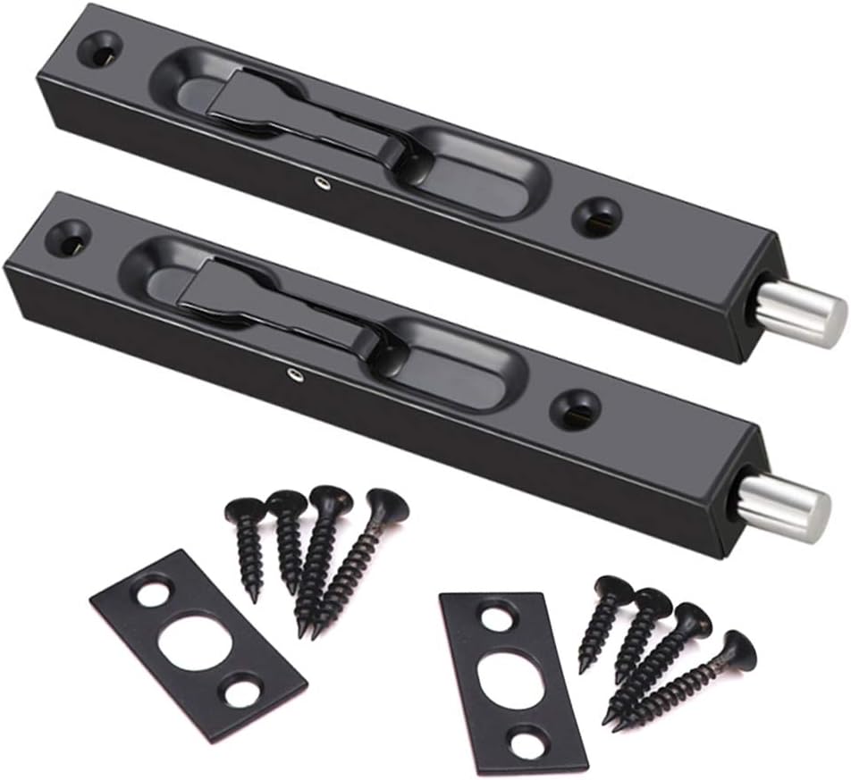 dong+ Bolt Protector Concealed Sliding Bolt Lock - 6 inch Concealed Safety Door Lock for French Doors, Composite Doors, Wooden Doors, Double Doors, Virtual Doors, Bolts (2pcs)