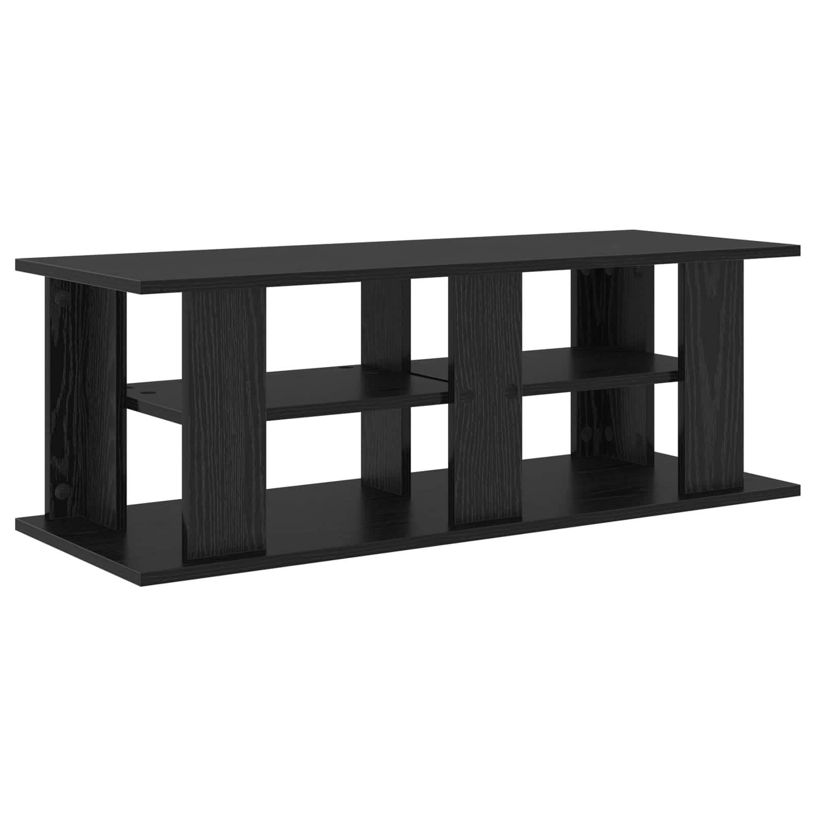 Générique Szafka pod telewizor z drewna Ingenierie 96 cm czarna | Czysty design, półki do przechowywania, niski profil, do nowoczesnego salonu, sprzęt multimedialny