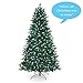 Mr. Christmas Alexa Compatible Smart Home Pre-Lit Artificial Christmas Tree with 40 Lighting Options, Vermont Spruce, 7.0 Feet