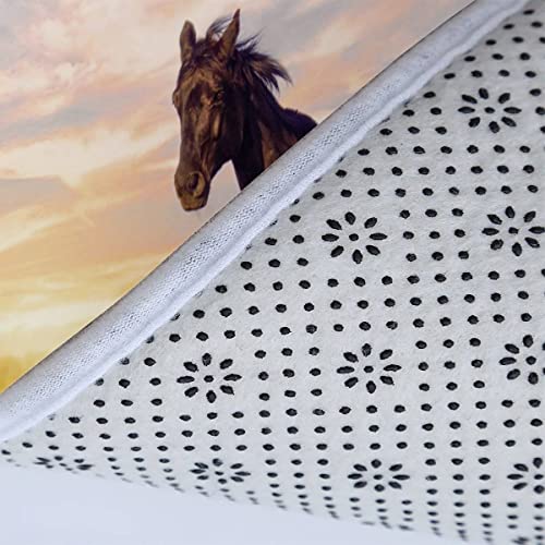 Badematten Set 3D 40x60 Pferd absorbierend 3-teiliges Badezimmerteppich-Set maschinenwaschbare weich badteppich schnell… – Bild 7